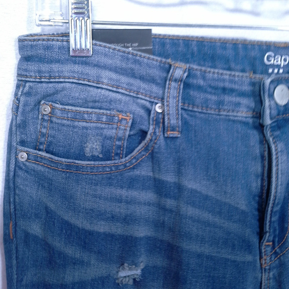 Gap leggings Sz 10 Super skinny Distressed Ripped - Picture 7 of 8